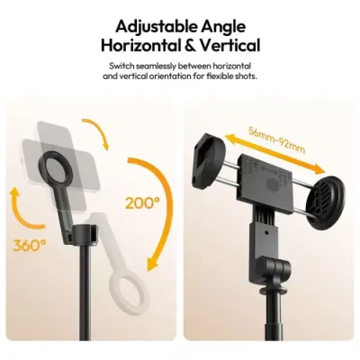 ULANZI SK27 Portable Selfie Stick Plus – 1.54m Extension, Magnetic tripod - Image 3