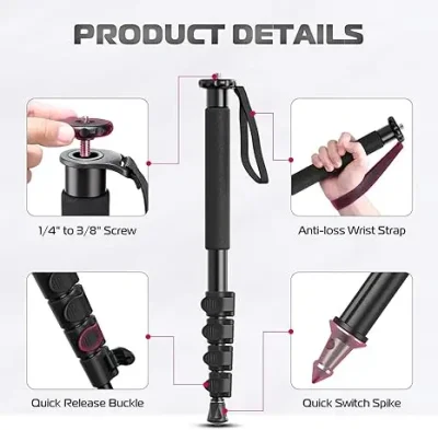 ULANZI TB12 61 Inch Camera Monopod - Image 3