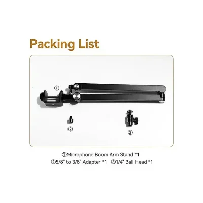 Ulanzi TM01 Microphone Boom Arm with Desk Mount - Image 2