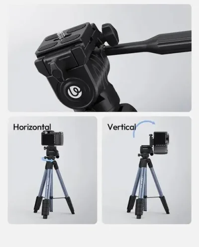 ULANZI TT39 Phone & Camera Compatible Tripod for Stable 360° Panoramic Shots - Image 3