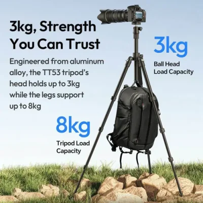 Ulanzi TT53 1.8M Traveler Uka Tripod Lightweight Tripod - Image 4