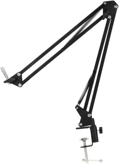 Universal Adjustable Metal Desktop Table Boom Arm Stand Desk Clamp Mount for Gaming/Podcast/Streaming - Image 2