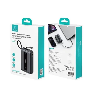 USAMS CD243 65W 20000mAh Fast Charging Power Bank - Image 4