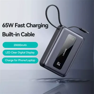 USAMS CD243 65W 20000mAh Fast Charging Power Bank - Image 2