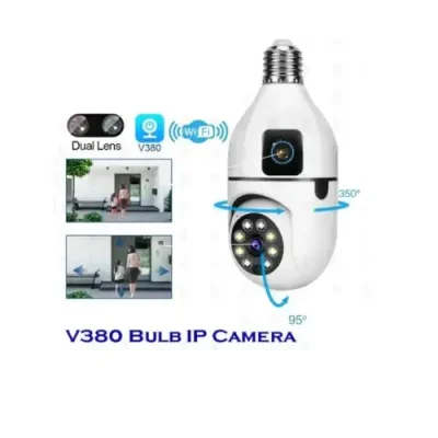 V380 Pro Dual Lens Bulb WiFi 2MP Camera - Image 2