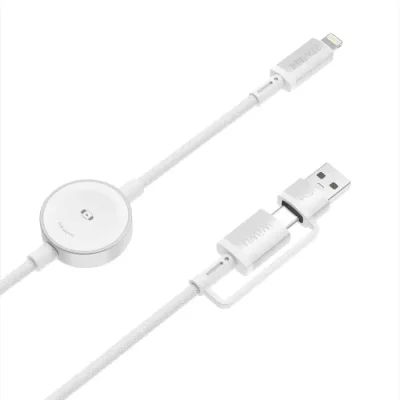 WiWU Titanlink Wi-C105 27w Powerful 2-in-1 Wireless charging cable - Image 3