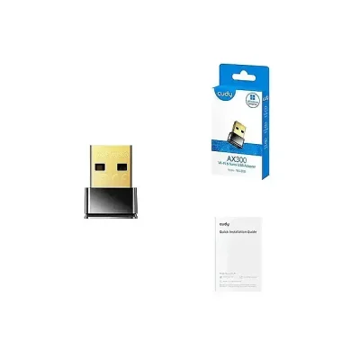 CUDY WU300 AX300 Single Band Wi-Fi 6 USB Adapter Compact Plug & Play USB 2.0 - Image 2