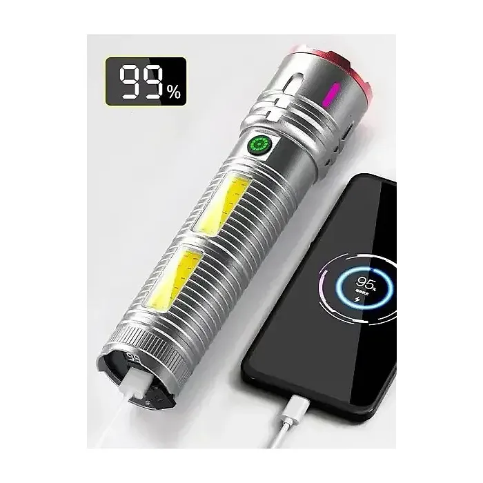 X03 Rechargeable Torch Light with Aluminum Alloy Body