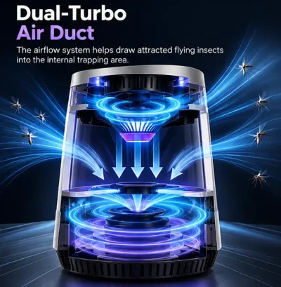 Xiaomi Qualitell X2 Ultra Electric Mosquito Killer and Dual-turbo air duct flying insect suction - Image 5