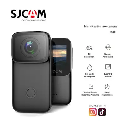SJCAM C200 4K Action Camera 24FPS Optical 16MP | Magnetic Body &...