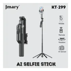 Jmary KT-299 Al Face Sensor Selfie Stick Tripod 1.8 Meter long