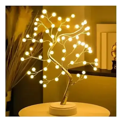 Decorative LED Tree Lamp Adjustable Touch Switch DIY Artificial...