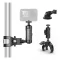 ULANZI R105 Bicycle Rail Mount Clamp Camera Mount with 360° Dual Ballhead Magic Arm, Sturdy Y-Shaped 3-Claw Camera Clamp Mount for GoPro Hero 13/12/11/10/9, Insta360 X5/X4, DJI Osmo Pocket 3/2 Action - 1
