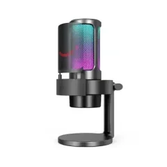Fifine Ampligame A8 USB microphone with controllable RGB, live...