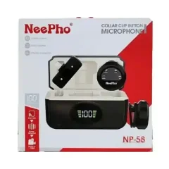 NeePho NP-58 wireless microphone Collar Clip Button – Best for...