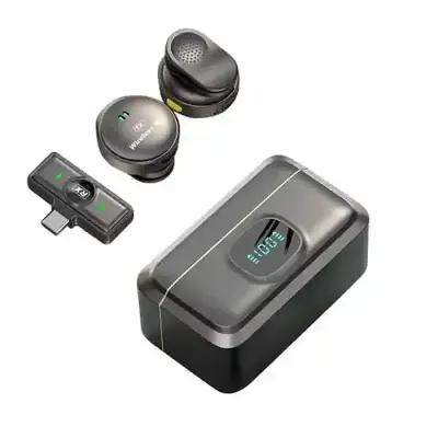 SX21 Wireless Microphone 2.4G Clip-On Type-C Port Smart Noise Reduction Lavalier Wireless Microphone