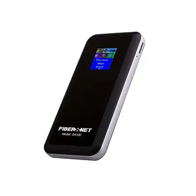 Fibernet GA100 4G LTE WiFi pocket Router with 4000 mAh Power bank