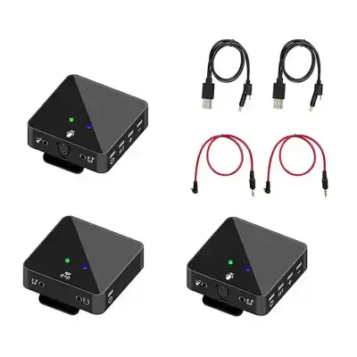 SK750 Wireless Lavalier  Microphone  for Phone DSLR Camera Smartphone 2.4GHz Wireless Mic Recording for Vlog