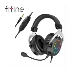 FIFINE AmpliGame H3 RGB Headset with 3.5mm TRRS Jack for PS4/5,...