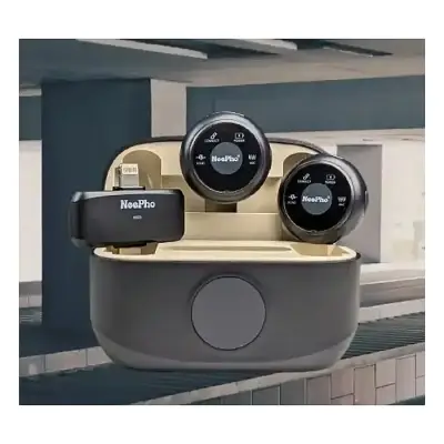 Neepho NP-57 Collar Clip Button Microphone with Type-C and iPhone Receiver – Professional Audio for Content Creators