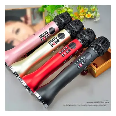 Karaoke L-598 Wireless Microphone Handheld Bluetooth Speaker Singing Recording