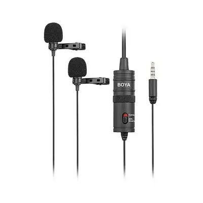 BOYA BY-M1DM Dual Omni directional Lavalier Microphone