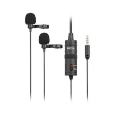 BOYA BY-M1DM Dual Omni directional Lavalier Microphone