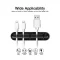 5 Clips Cable Organizer Silicone USB Cable Winder Desktop Tidy Management Clips Cable Holder for Mouse Headphone - 4