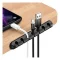 5 Clips Cable Organizer Silicone USB Cable Winder Desktop Tidy Management Clips Cable Holder for Mouse Headphone - 3