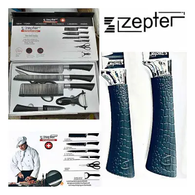 Zepter Kitchen Knife Set 6 in 1 Scissors Fruit Peel Set