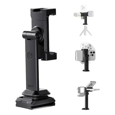 ULANZI MA54 Cell Phone Holder Adapter with Dual Cold Shoes & QR...