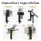 ULANZI MA54 Cell Phone Holder Adapter with Dual Cold Shoes & QR Plate, for Tripod with 1/4" Screw, Adjustable Smartphone Mount Adapter for iPhone, Android - 2