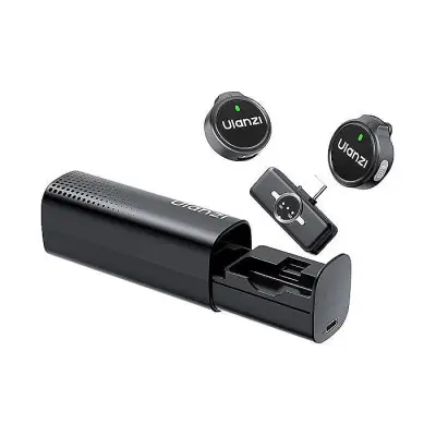ULANZI A21 Mini Mic Wireless Lavalier Microphone Lapel...