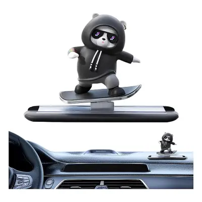 Car Automatic Sliding Skateboard Bear Car Ornaments Mobile Cute...