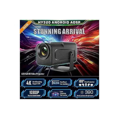 HY320 mini Full HD 1080P 4K Video Supported Android 11 Dual Wifi Smart Home Cinema mini Portable Projector - 2