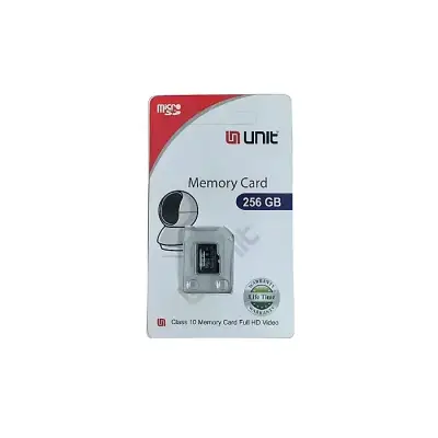 UNIT 256GB Memory Card Class 10 Memory Card Full HD Video