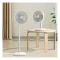 JISULIFE FA13P Oscillating Extendable Desk Fan 8000mAh (New Upgraded) - 2