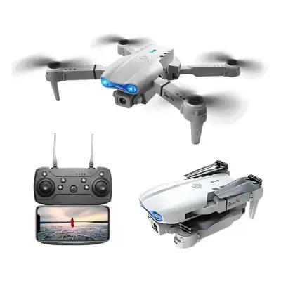 E99 Drone With Camera, Dual Camera FPV WiFi, Foldable RC...