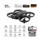 D16 Mini Dron Dual HD Camera Foldable Remote Control Drone with Optical Fow Hover Auto Intelligent Obstacle Avoidance Indoor and Outdoor Drone Drone for Kids With Propeller Guard - 1