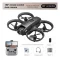 D16 Mini Dron Dual HD Camera Foldable Remote Control Drone with Optical Fow Hover Auto Intelligent Obstacle Avoidance Indoor and Outdoor Drone Drone for Kids With Propeller Guard - 5