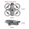D16 Mini Dron Dual HD Camera Foldable Remote Control Drone with Optical Fow Hover Auto Intelligent Obstacle Avoidance Indoor and Outdoor Drone Drone for Kids With Propeller Guard - 2