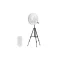 JISULIFE FA17 Outdoor LED Ceiling Fan with Long Tripod Stand - 2