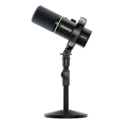 MAONO PD200W Hybrid Wireless Podcast Microphone for PC, Dynamic...