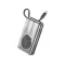 Awei PA-22 10000mAh 22.5W Wireless Built-in Type Cable Power Bank - 1