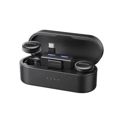 BOYA BOYALINK 3 AI-Powered  Button-Sized AI Noise Cancellation ...