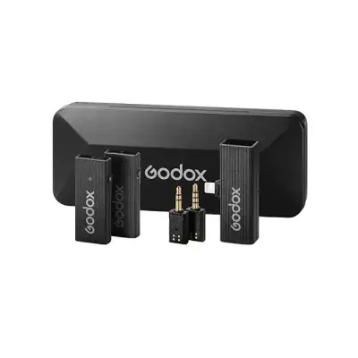 Godox MoveLink Mini LT UC Wireless Microphone 2.4GHz Transmitter Receiver Lavalier Mic for iPhone Type-C Smartphone DSLR Camera