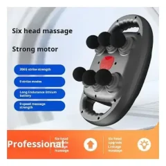 6-head Infrared Percussion Massage Gun High Rpm Vibrational...