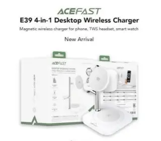 ACEFAST E39 4-in-1 Desktop Wireless Charging Station for phone, TWS headset, smart watch