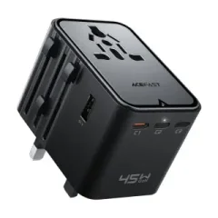 AceFast Z8 2500W + PD45W GaN Charging travel adapter (3xUSB-C+2xU...