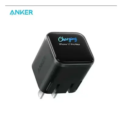 Anker Nano 45W USB-C GaN Charger A121D with Smart Display – Fast...